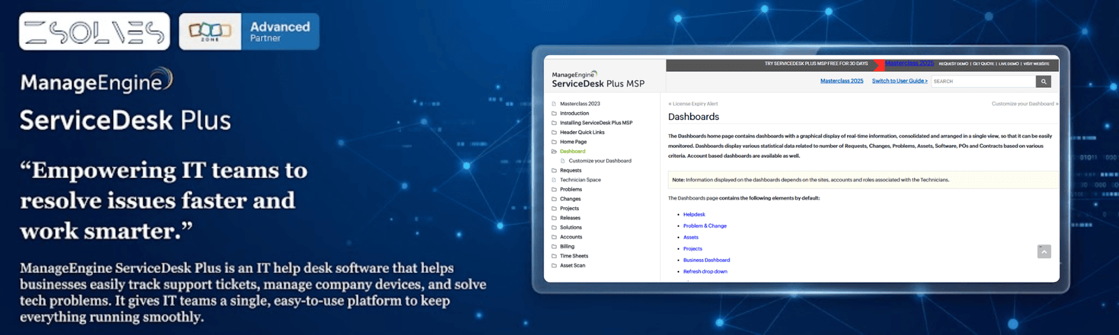 Manage Engine ServiceDesk Plus: